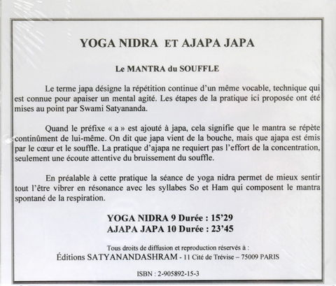 Yoga nidra 9 et 10