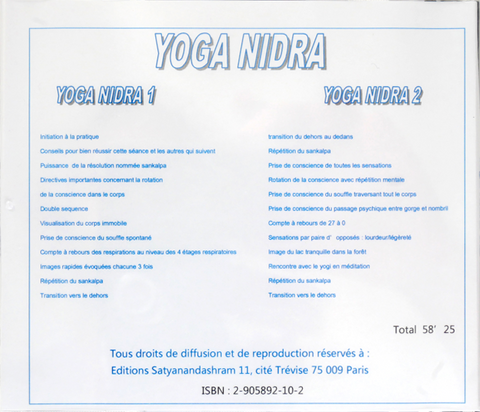 Yoga nidra 1 et 2