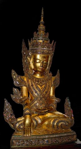 Buda de papel maché siglo XVIII